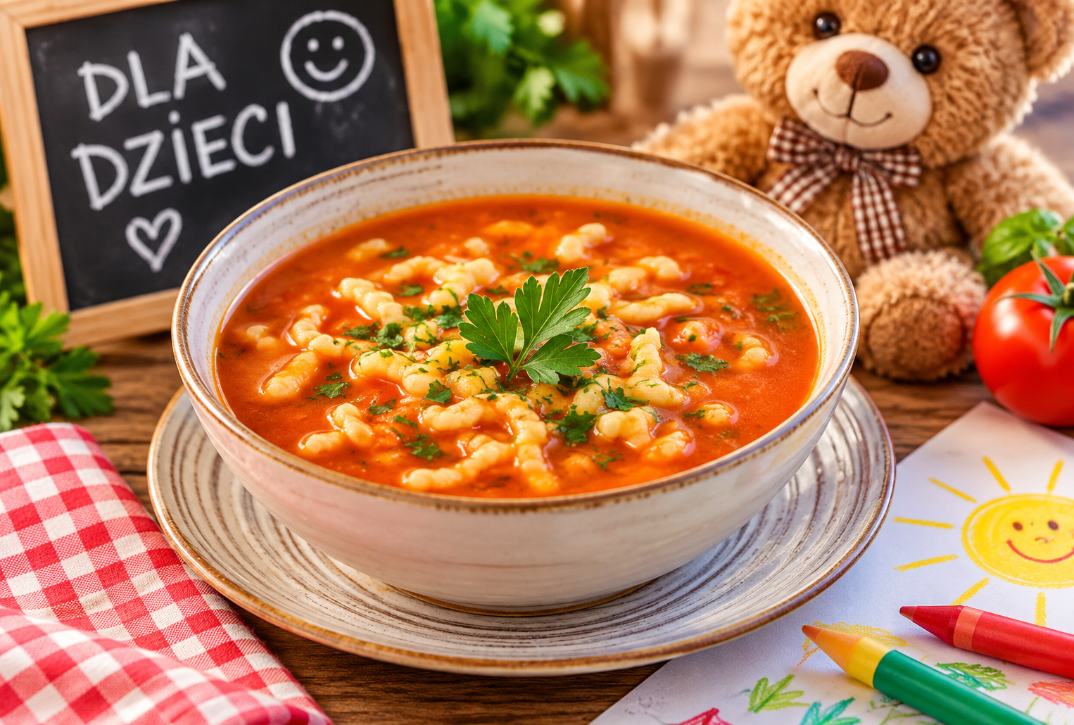 Zupa pomidorowa z makaronem